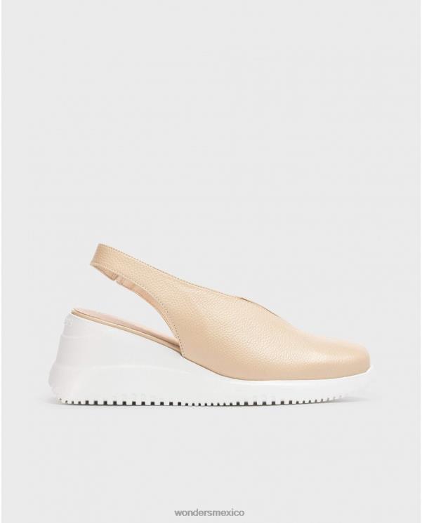 Wonders zapato cuña walter beige natural calzado mujer 022RR154