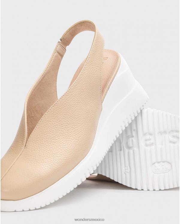 Wonders zapato cuña walter beige natural calzado mujer 022RR154