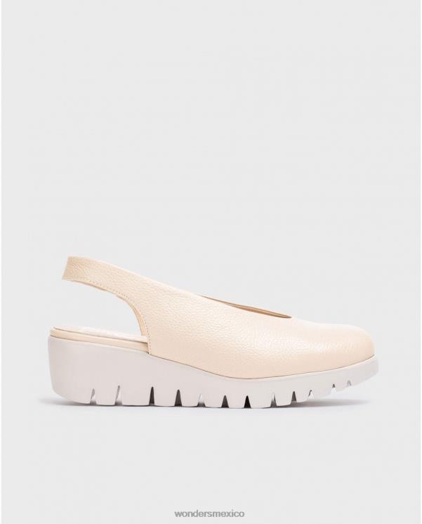 Wonders zapato de piel natural sin espalda calzado mujer 022RR271