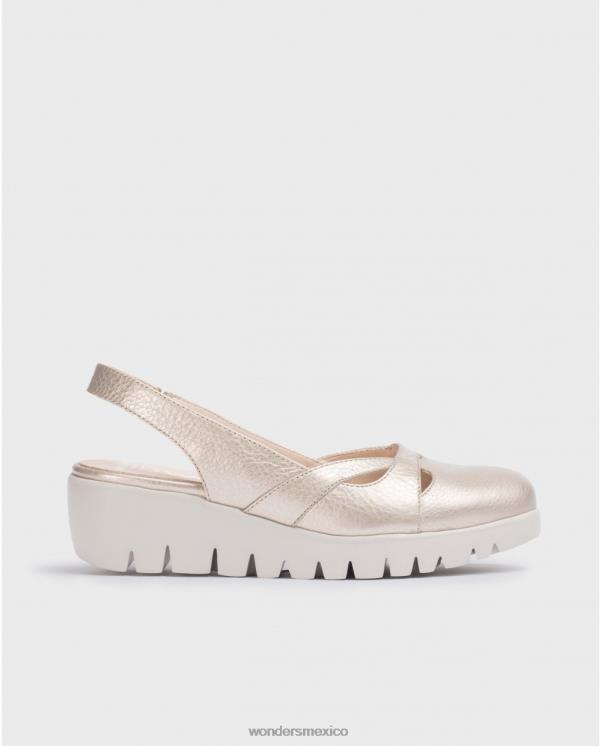 Wonders zapato sevilla platino oro calzado mujer 022RR226