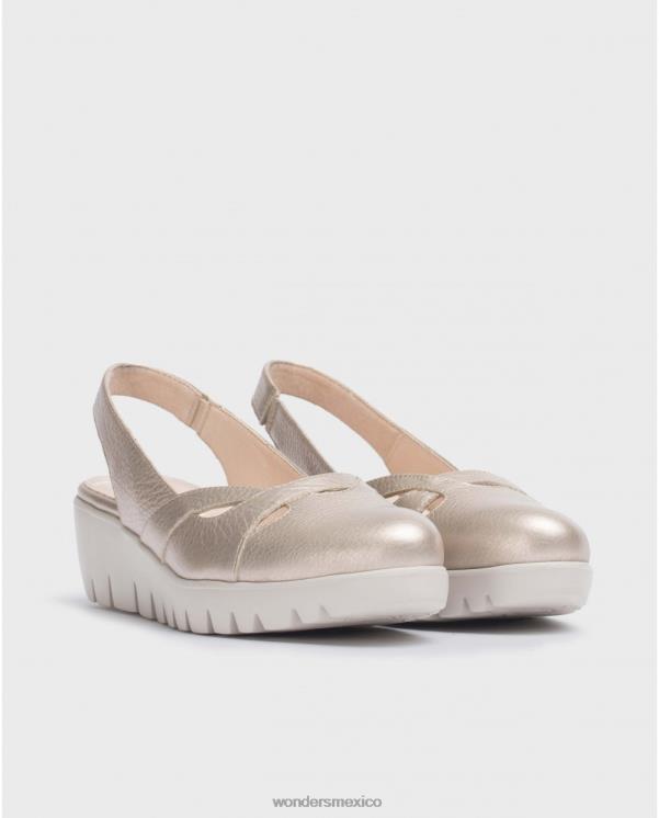 Wonders zapato sevilla platino oro calzado mujer 022RR226