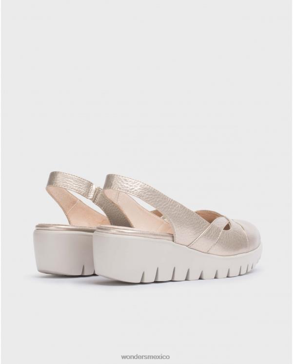 Wonders zapato sevilla platino oro calzado mujer 022RR226