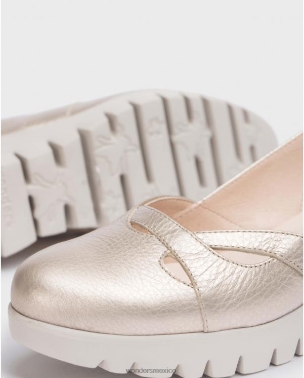 Wonders zapato sevilla platino oro calzado mujer 022RR226