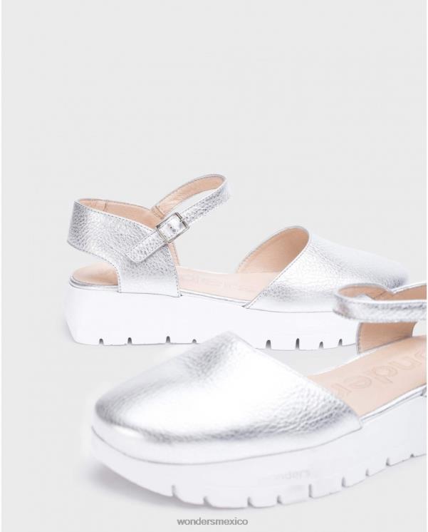 Wonders Zapato babi plata plata calzado mujer 022RR230