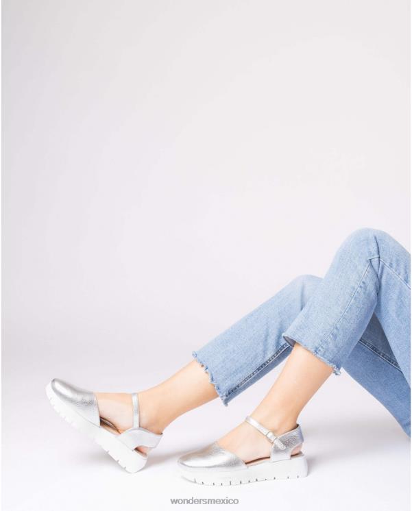 Wonders Zapato babi plata plata calzado mujer 022RR230