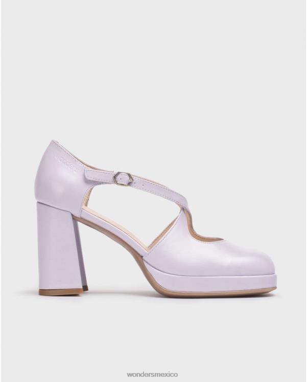 Wonders Zapato lexi negro lavanda calzado mujer 022RR113