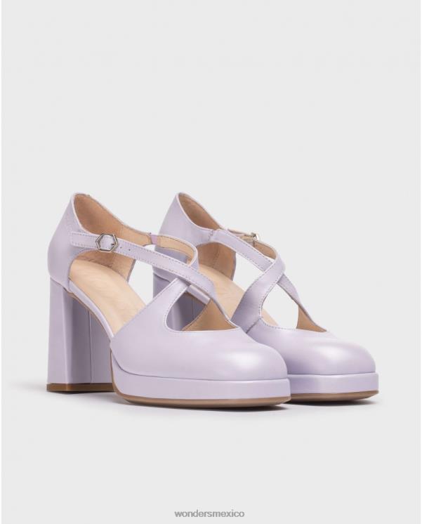 Wonders Zapato lexi negro lavanda calzado mujer 022RR113