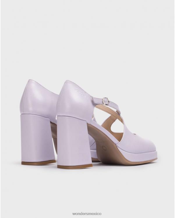 Wonders Zapato lexi negro lavanda calzado mujer 022RR113