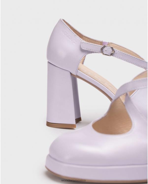 Wonders Zapato lexi negro lavanda calzado mujer 022RR113
