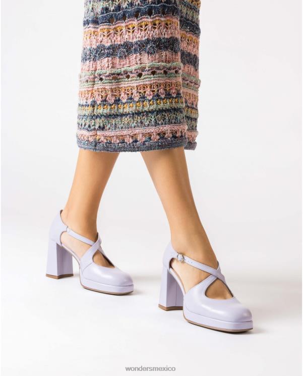 Wonders Zapato lexi negro lavanda calzado mujer 022RR113