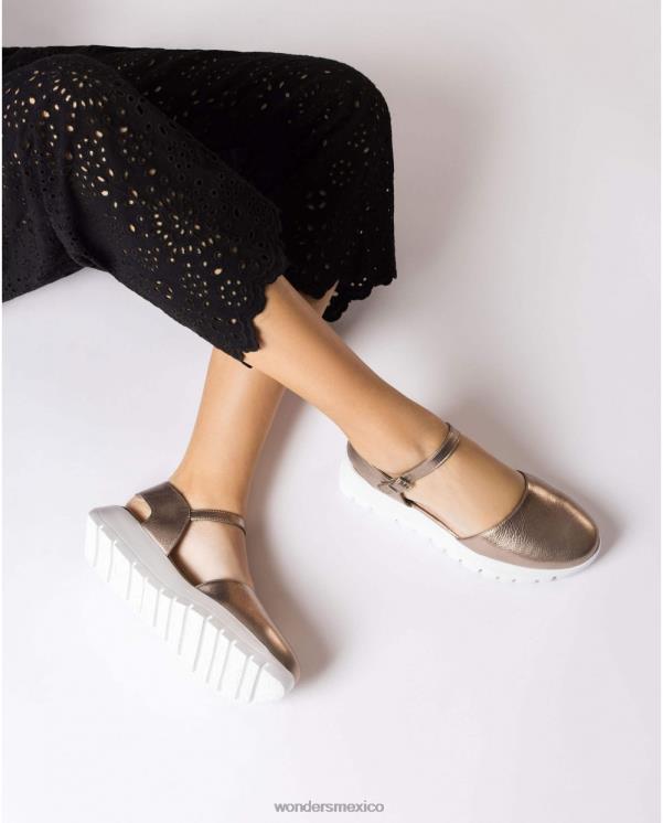 Wonders babi platino platino calzado mujer 022RR231