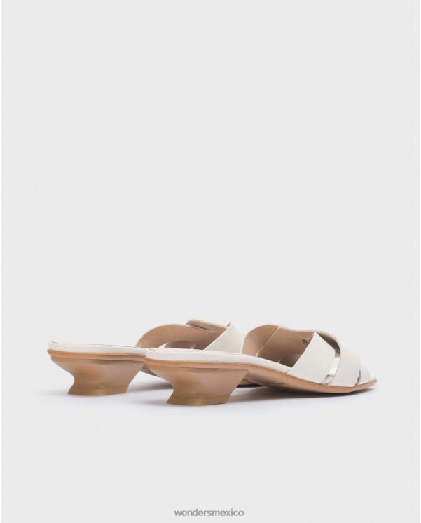 Wonders mula de mica blanca calzado mujer 022RR34