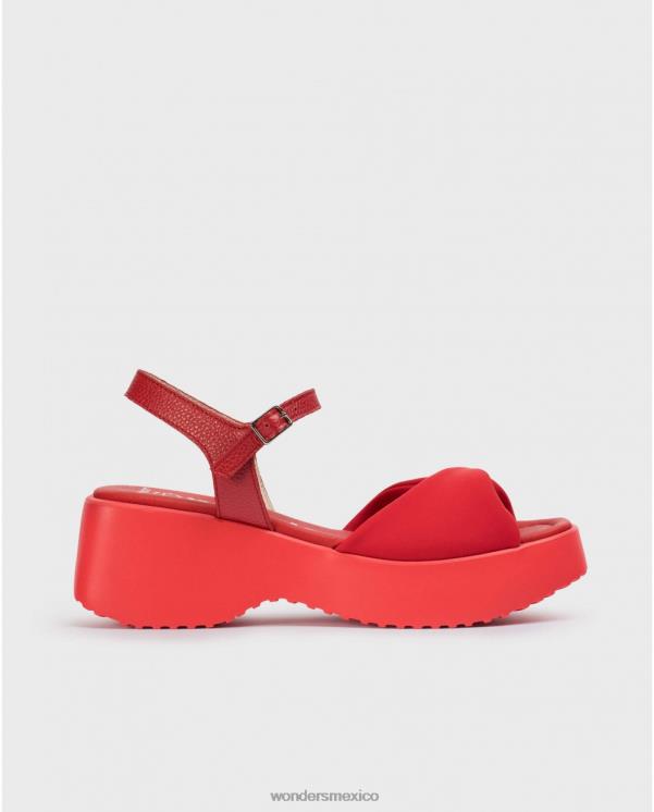 Wonders rojo sandalia sauce rojo calzado mujer 022RR307