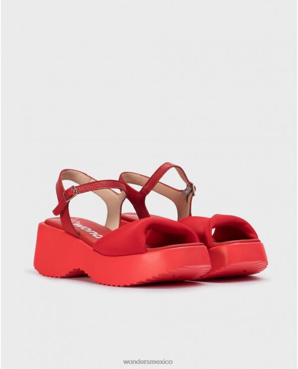 Wonders rojo sandalia sauce rojo calzado mujer 022RR307