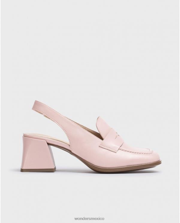 Wonders rosa rosa mocasín frunci calzado mujer 022RR232
