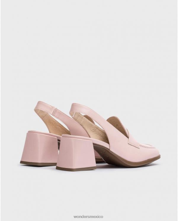 Wonders rosa rosa mocasín frunci calzado mujer 022RR232