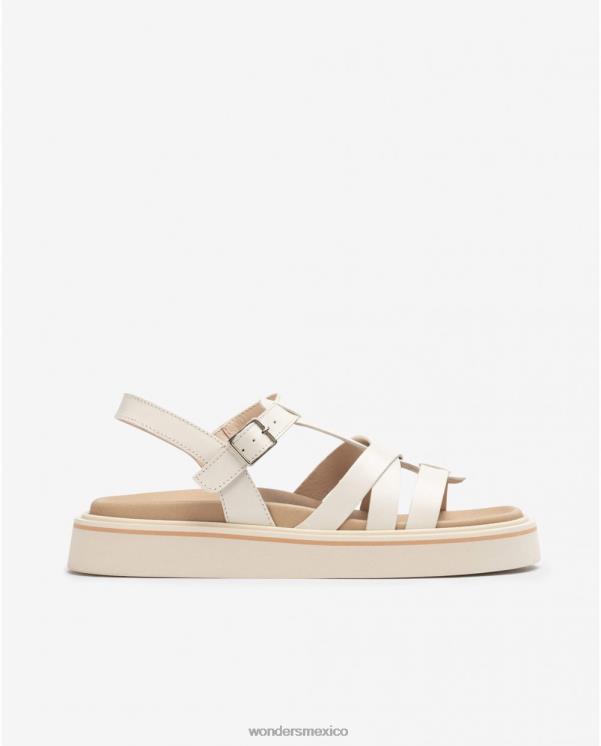 Wonders sandalia adri blanco roto calzado mujer 022RR408