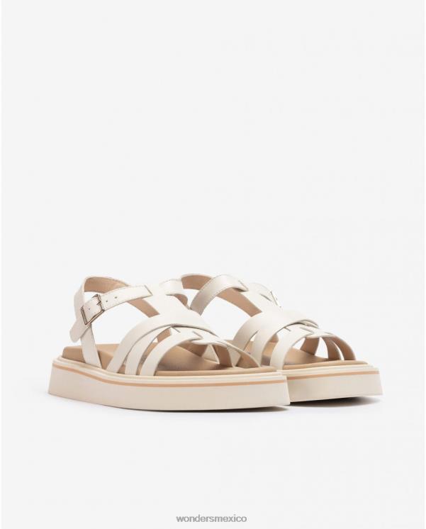 Wonders sandalia adri blanco roto calzado mujer 022RR408