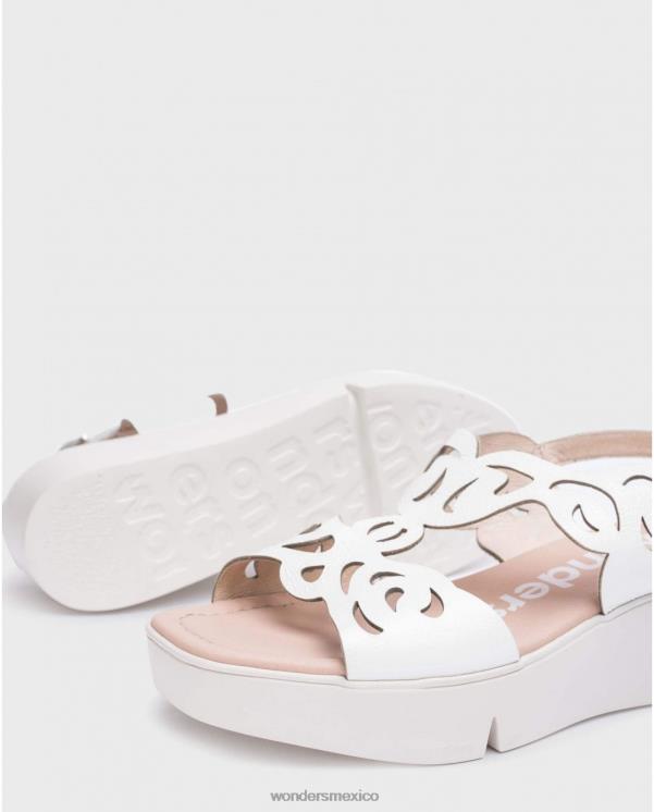 Wonders sandalia afro blanco roto calzado mujer 022RR224