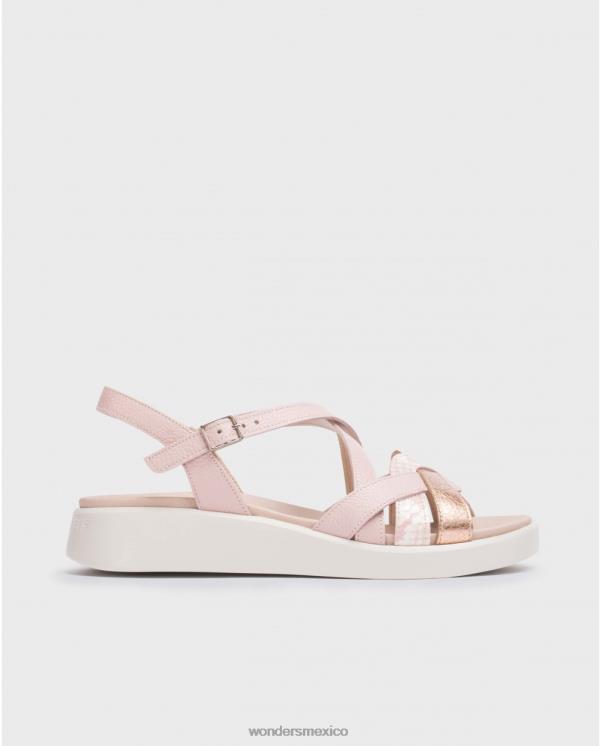 Wonders sandalia alison rosa ram/ros/ro calzado mujer 022RR192