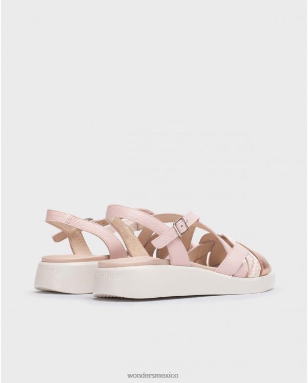 Wonders sandalia alison rosa ram/ros/ro calzado mujer 022RR192