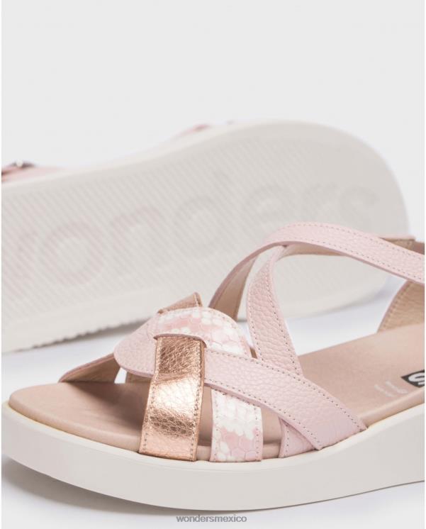 Wonders sandalia alison rosa ram/ros/ro calzado mujer 022RR192
