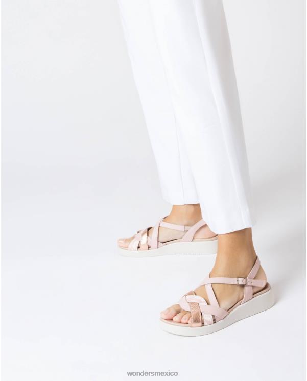 Wonders sandalia alison rosa ram/ros/ro calzado mujer 022RR192