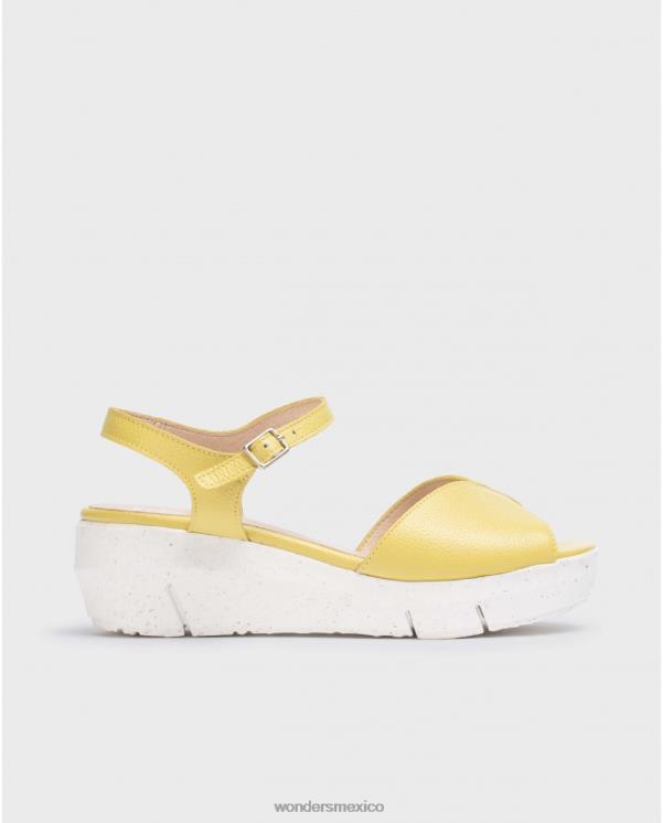 Wonders sandalia amarilla lima calzado mujer 022RR251