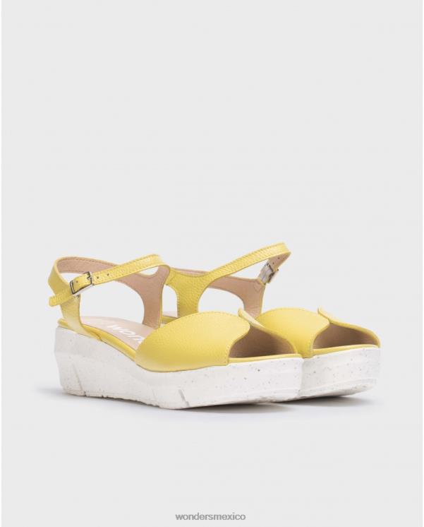 Wonders sandalia amarilla lima calzado mujer 022RR251