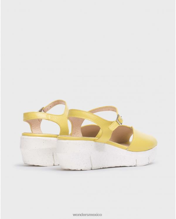Wonders sandalia amarilla lima calzado mujer 022RR251