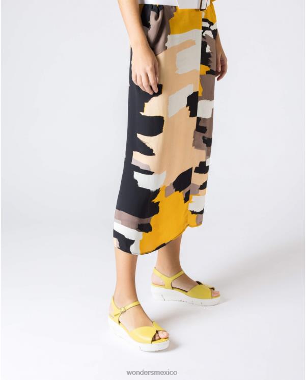 Wonders sandalia amarilla lima calzado mujer 022RR251