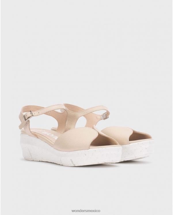 Wonders sandalia beige natural calzado mujer 022RR252