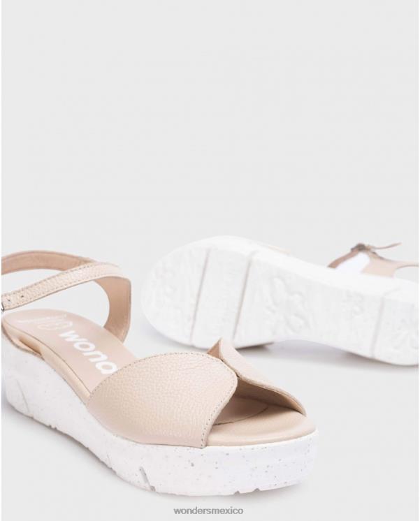 Wonders sandalia beige natural calzado mujer 022RR252