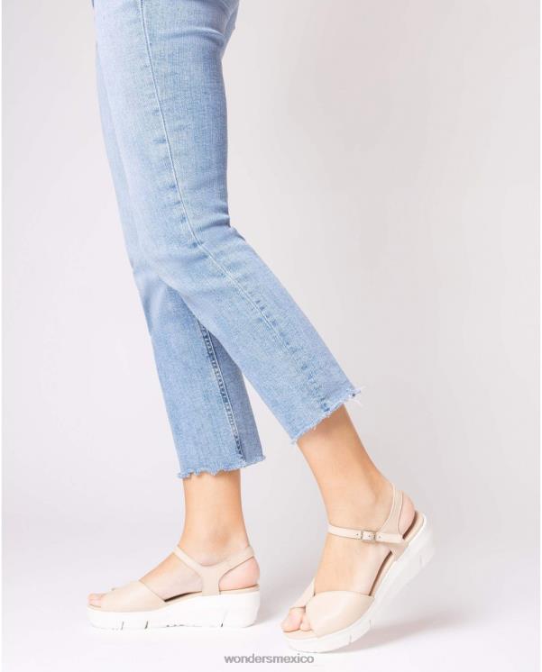 Wonders sandalia beige natural calzado mujer 022RR252