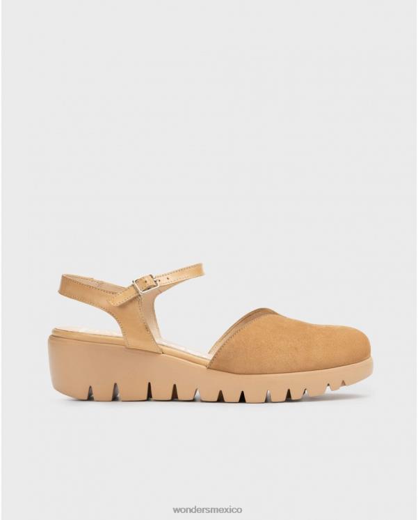 Wonders sandalia caravaca marrón arena calzado mujer 022RR318
