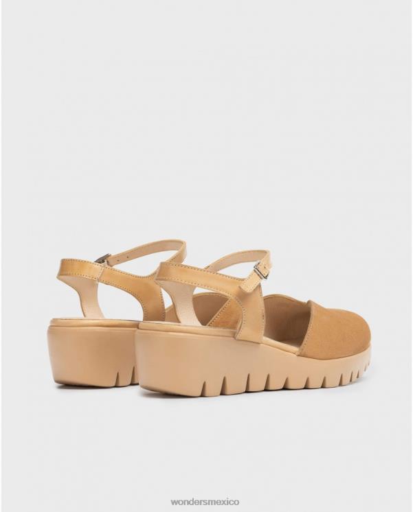 Wonders sandalia caravaca marrón arena calzado mujer 022RR318