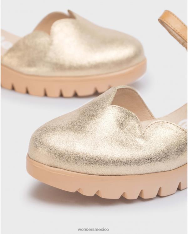 Wonders sandalia caravaca oro/oro arena calzado mujer 022RR262