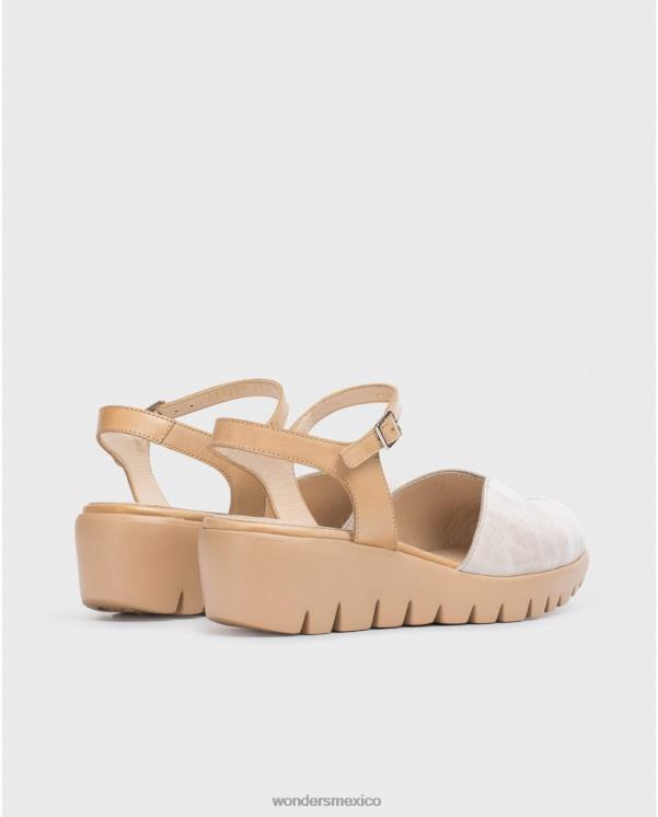 Wonders sandalia caravaca tie dye topo/arena calzado mujer 022RR279