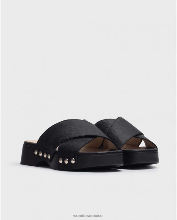 Wonders sandalia dalia negra calzado mujer 022RR321