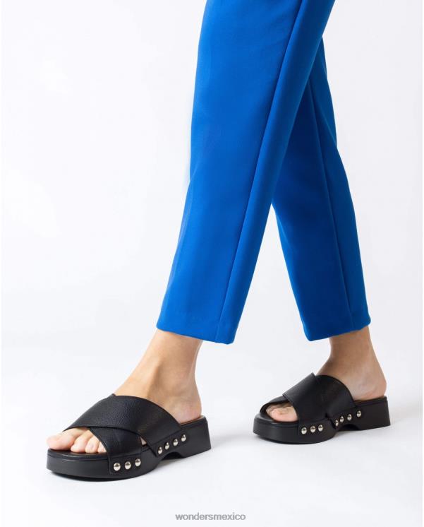Wonders sandalia dalia negra calzado mujer 022RR321