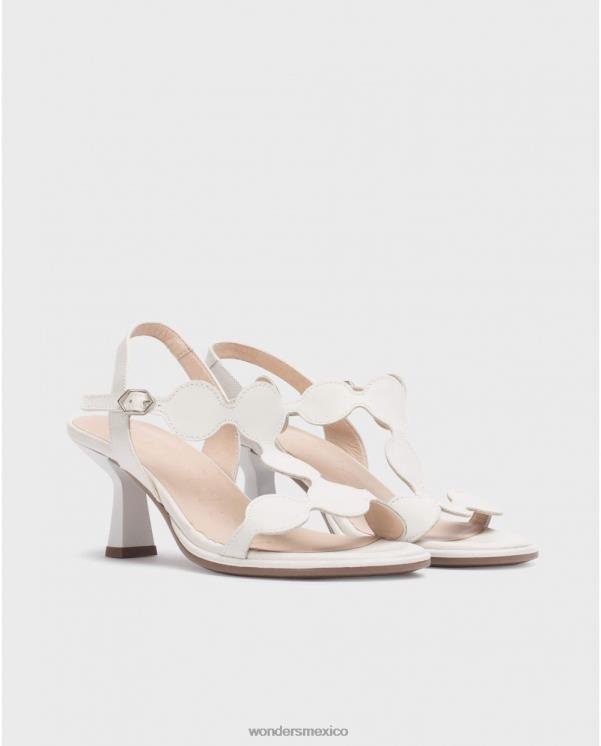 Wonders sandalia de dibujo en blanco roto calzado mujer 022RR77