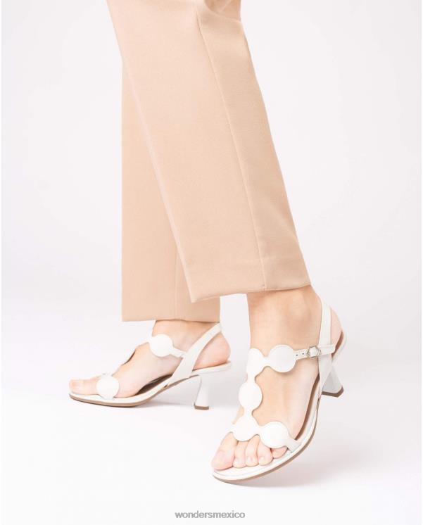 Wonders sandalia de dibujo en blanco roto calzado mujer 022RR77