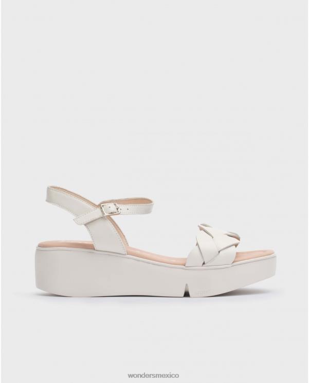Wonders sandalia dita blanco roto calzado mujer 022RR190