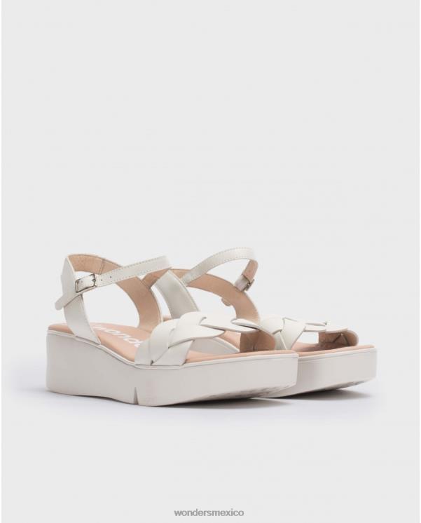 Wonders sandalia dita blanco roto calzado mujer 022RR190