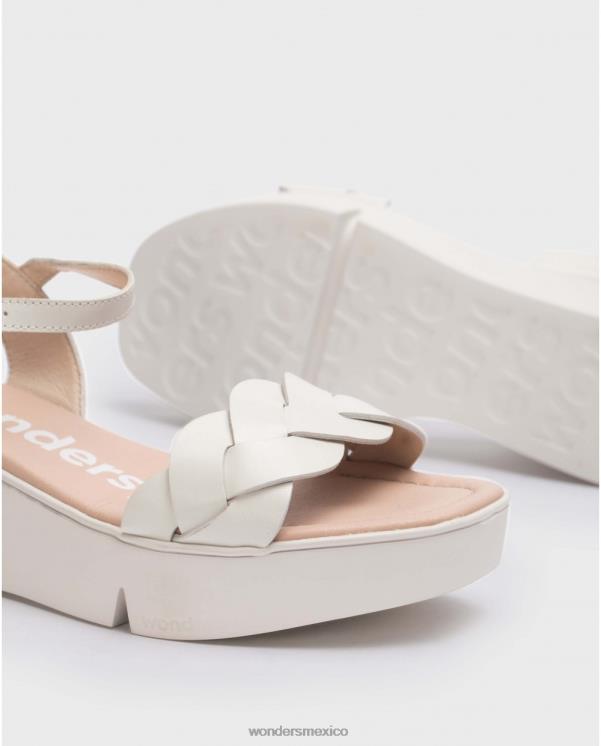 Wonders sandalia dita blanco roto calzado mujer 022RR190