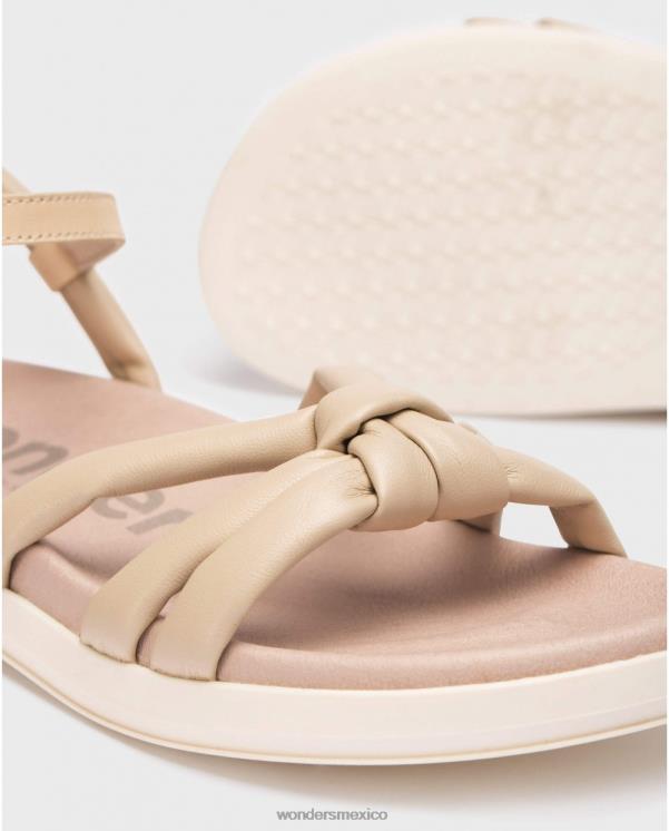 Wonders sandalia elsa beige natural calzado mujer 022RR121