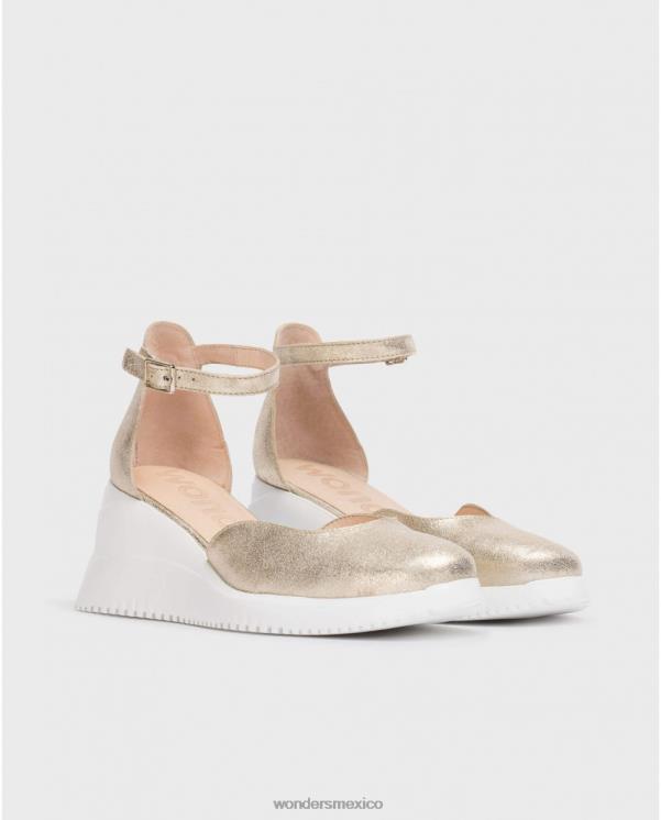 Wonders sandalia fenix oro platino calzado mujer 022RR11