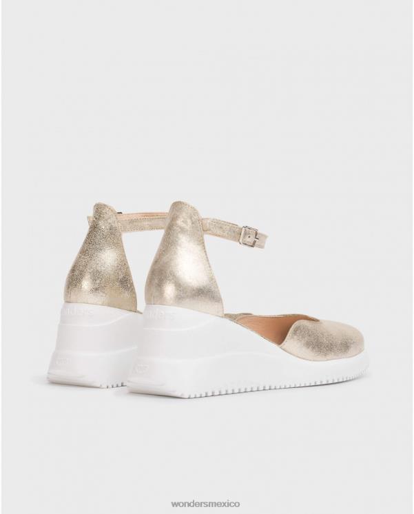 Wonders sandalia fenix oro platino calzado mujer 022RR11