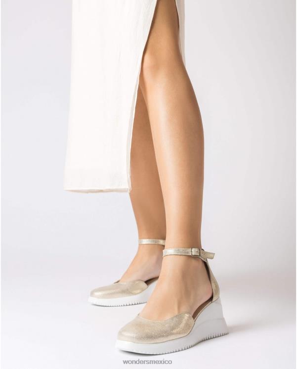 Wonders sandalia fenix oro platino calzado mujer 022RR11