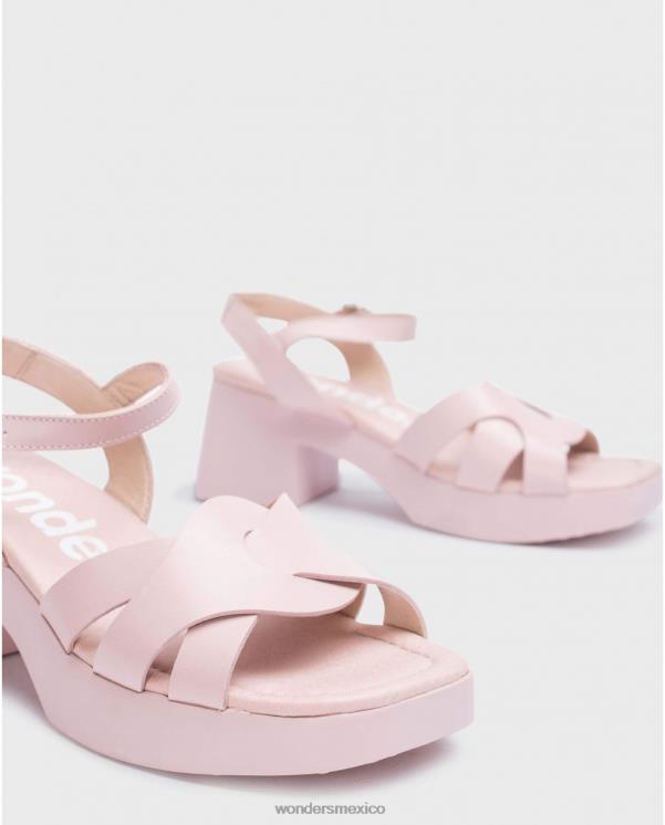 Wonders sandalia georgina rosa rosa calzado mujer 022RR164